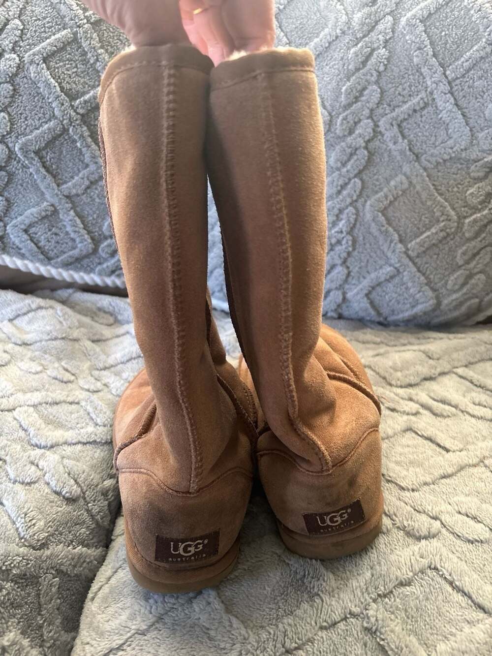 UGG Australia Classic Tall II Suede Sheepskin Boots Chestnut